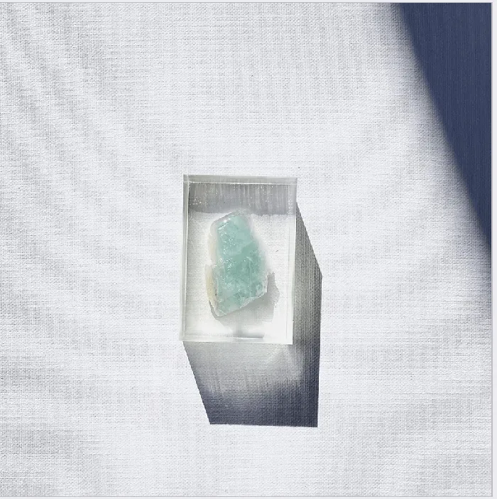 Earrings Green Fluorite Crystal Soap Transcendent Plein De Vie