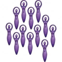 Earrings Kheops International Mini Purple Goddess Polyresin Figurine