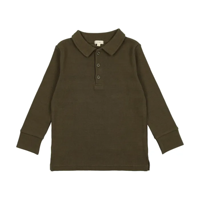 Earrings Lil Legs Lil Legs Ribbed Polo Evergreen