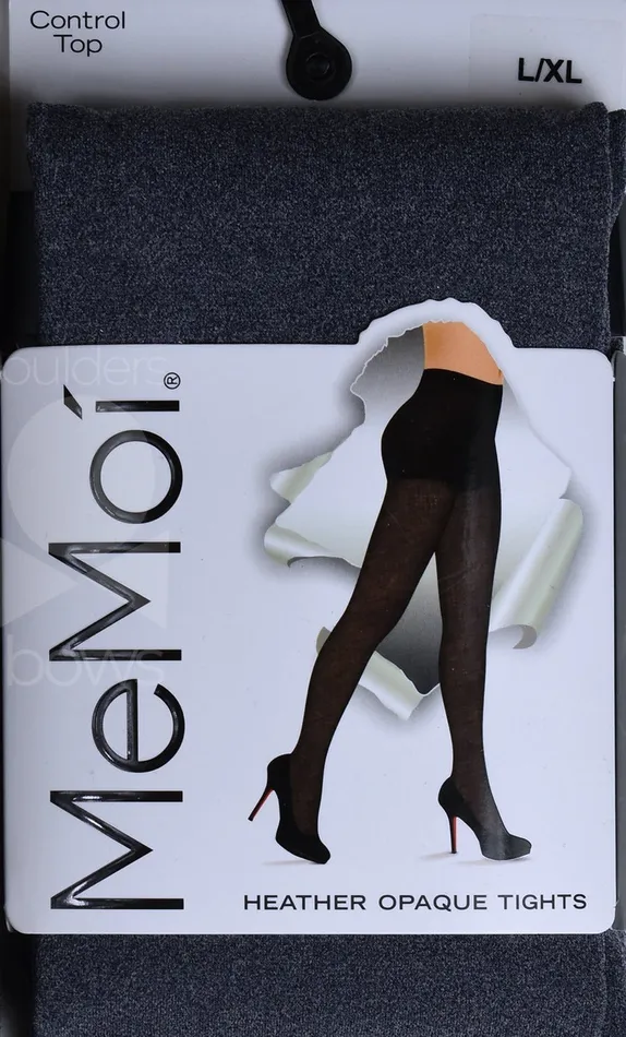 Earrings Memoi Memoi Ladies Opaque Heather Tights MO386 Heather Navy