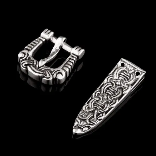 Earrings Northan Viking Silver Small Viking Belt Set from Borre