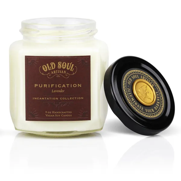Earrings Old Soul Artisan Purification Soy Candle 9 oz