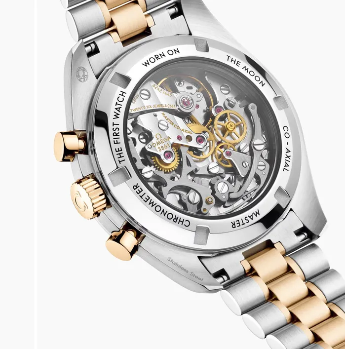 Earrings OMEGA OmegaSPEEDMASTER MOONWATCH PROFESSIONAL 42 mm steel Moonshine gold on steel 31020425002001