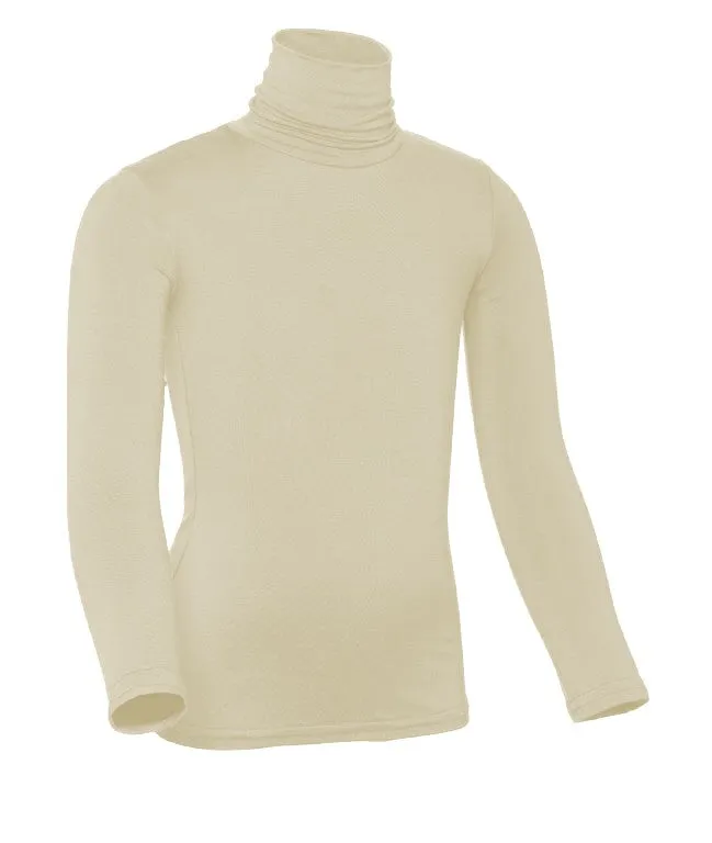 Earrings Pea Bee Jae PBJ Girls Modal Long Sleeve Turtleneck Cream
