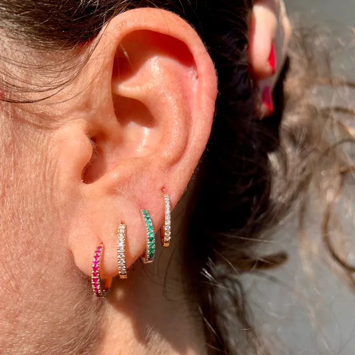 Earrings The Private Room Fine Jewelry Classic Diamond Hoops