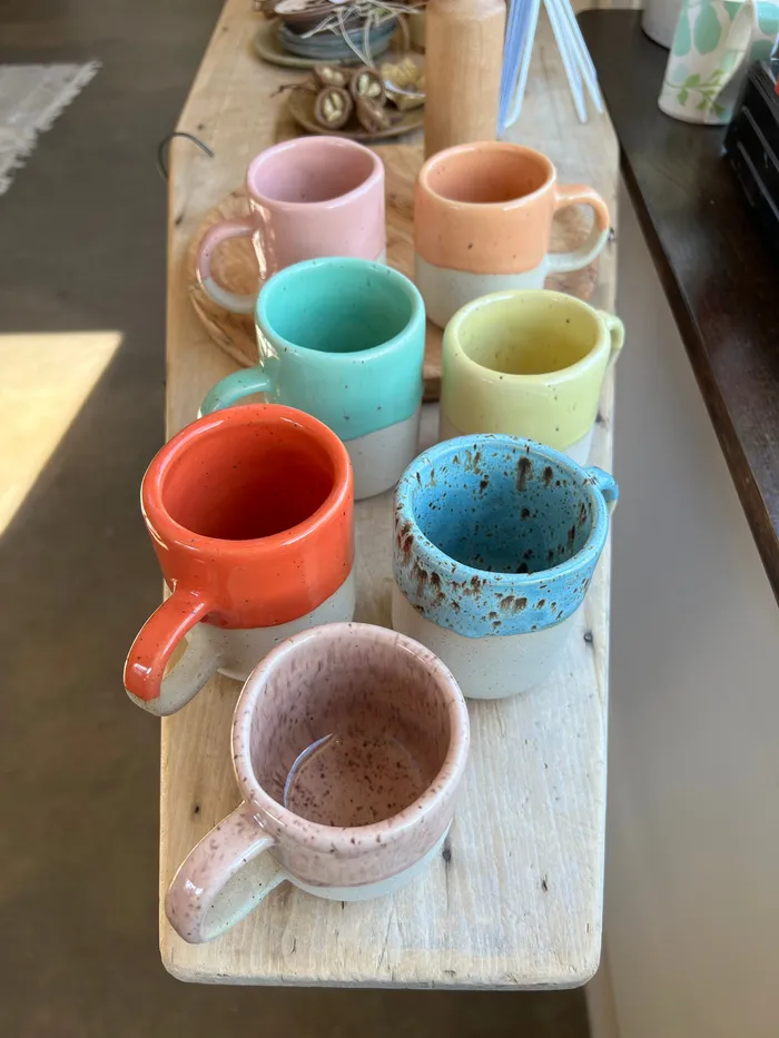 Earrings Yellowtree clay Wholesale Half Glaze Mug Assorted Colors