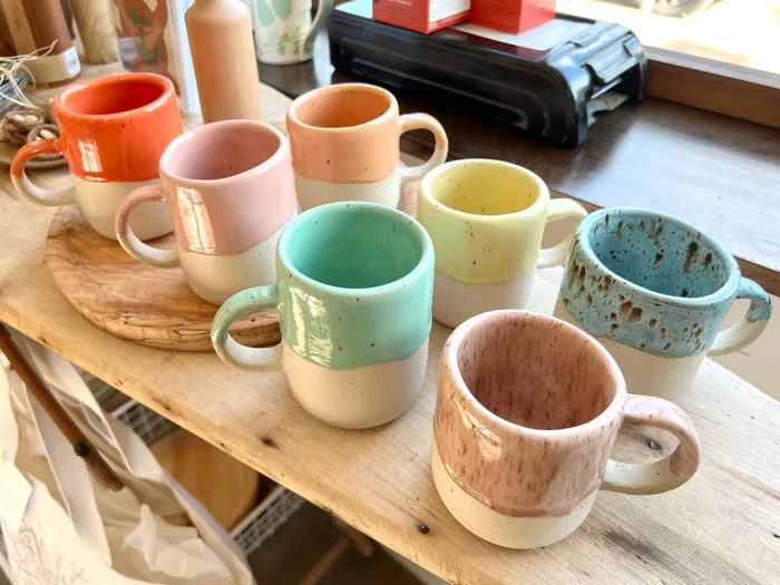 Earrings Yellowtree clay Wholesale Half Glaze Mug Assorted Colors