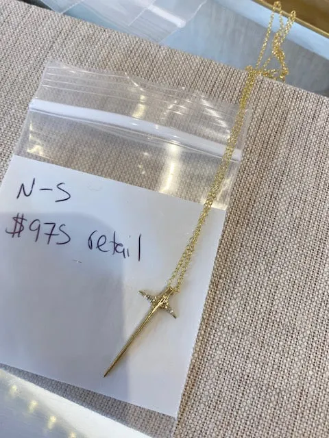 Elisabeth Bell Necklaces Small Thorn cross Necklace