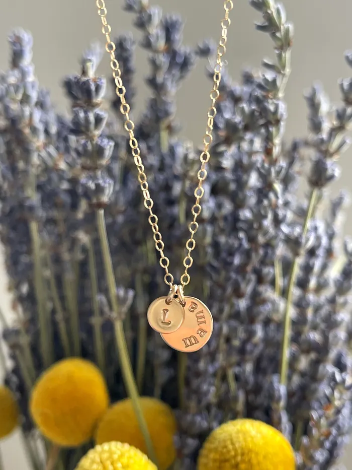ellie k co Necklaces Mama Disc Necklace ellie k co Necklaces Mama Disc Necklace