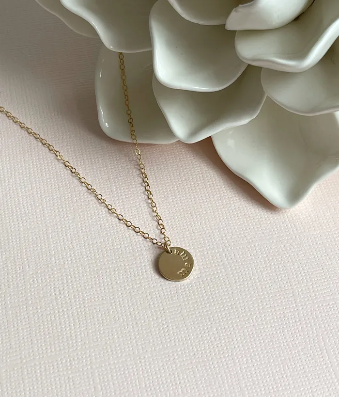ellie k co Necklaces Mama Disc Necklace ellie k co Necklaces Mama Disc Necklace