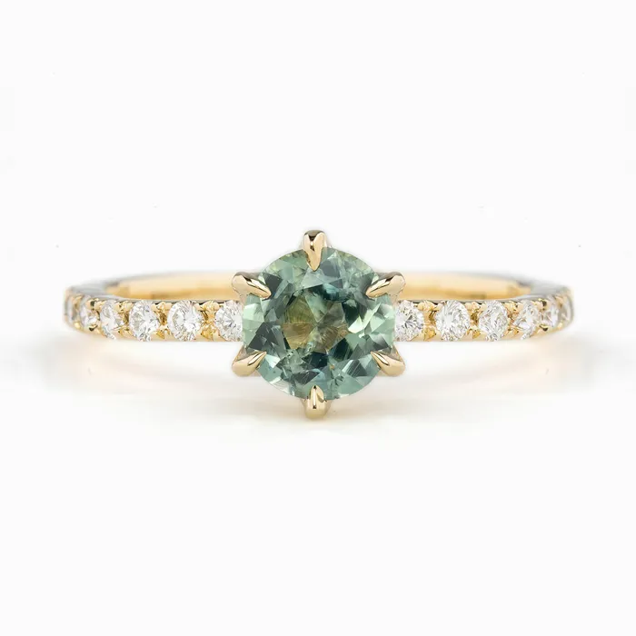 Envero Jewelry Maria Luxe Ring 091ct Parti Blue Green Montana Sapphire Rings Envero Jewelry Maria Luxe Ring 091ct Parti Blue Green Montana Sapphire Rings