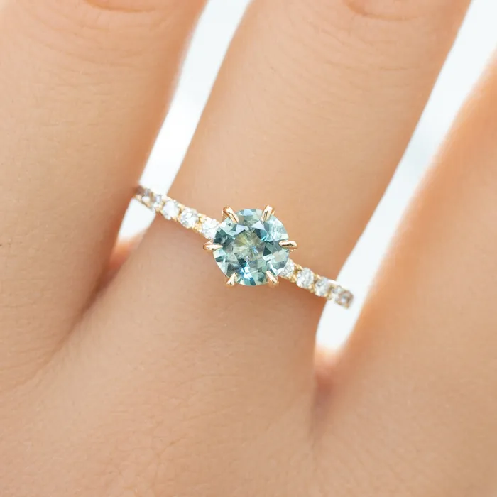 Envero Jewelry Maria Luxe Ring 091ct Parti Blue Green Montana Sapphire Rings Envero Jewelry Maria Luxe Ring 091ct Parti Blue Green Montana Sapphire Rings