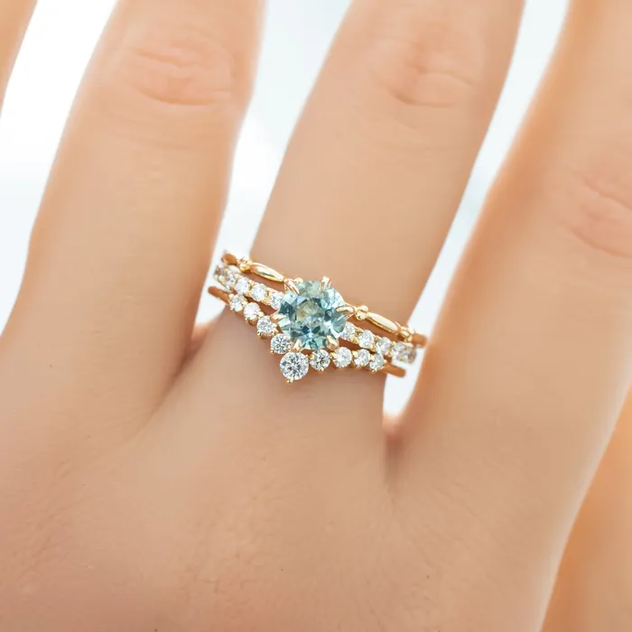 Envero Jewelry Maria Luxe Ring 091ct Parti Blue Green Montana Sapphire Rings Envero Jewelry Maria Luxe Ring 091ct Parti Blue Green Montana Sapphire Rings