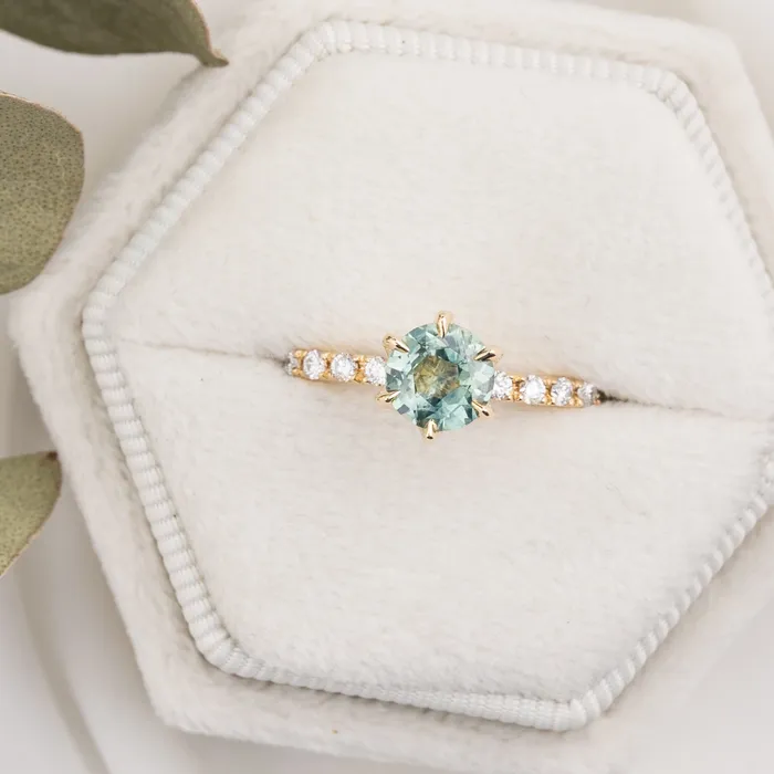 Envero Jewelry Maria Luxe Ring 091ct Parti Blue Green Montana Sapphire Rings Envero Jewelry Maria Luxe Ring 091ct Parti Blue Green Montana Sapphire Rings