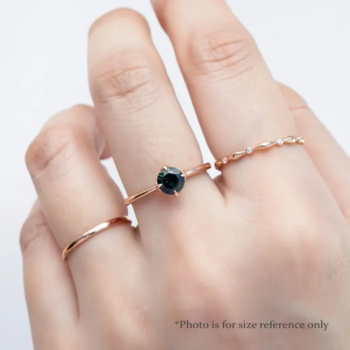 Envero Jewelry Rings Alice Ring 079ct Queensland Sapphire Ring 14K Rose Gold One of a kind Envero Jewelry Rings Alice Ring 079ct Queensland Sapphire Ring 14K Rose Gold One of a kind