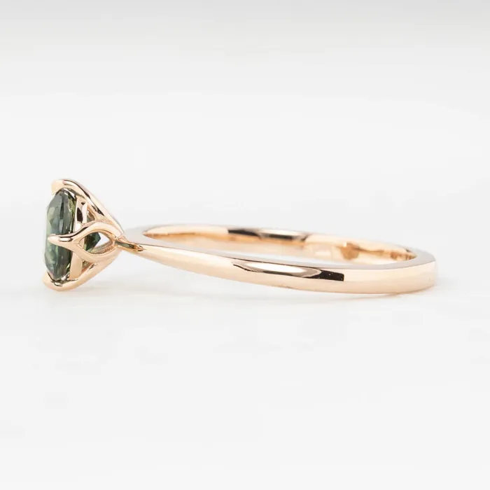 Envero Jewelry Rings Alice Ring 079ct Queensland Sapphire Ring 14K Rose Gold One of a kind Envero Jewelry Rings Alice Ring 079ct Queensland Sapphire Ring 14K Rose Gold One of a kind