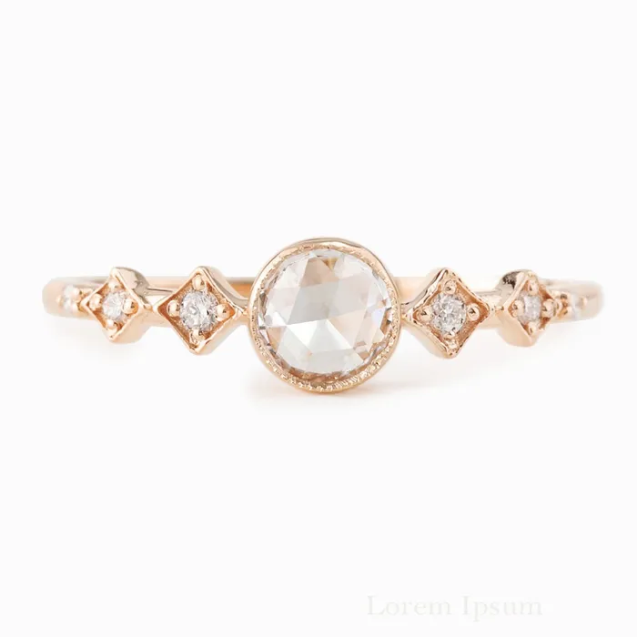 Envero Jewelry Rings Celeste Ring Round Rose Cut Diamond