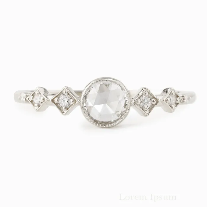 Envero Jewelry Rings Celeste Ring Round Rose Cut Diamond