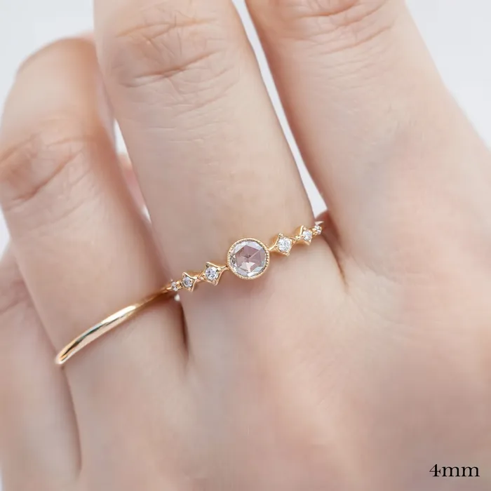 Envero Jewelry Rings Celeste Ring Round Rose Cut Diamond