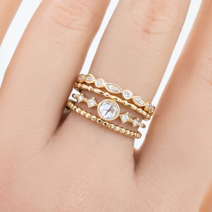 Envero Jewelry Rings Celeste Ring Round Rose Cut Diamond