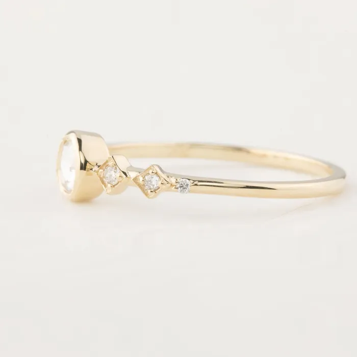 Envero Jewelry Rings Celeste Ring Round Rose Cut Diamond