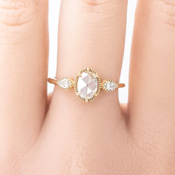 Envero Jewelry Rings Diana Ring 056ct Oval Rose Cut Diamond 14k Yellow Gold One of a kind Envero Jewelry Rings Diana Ring 056ct Oval Rose Cut Diamond 14k Yellow Gold One of a kind