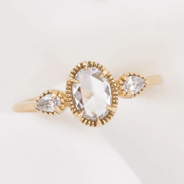 Envero Jewelry Rings Diana Ring 056ct Oval Rose Cut Diamond 14k Yellow Gold One of a kind Envero Jewelry Rings Diana Ring 056ct Oval Rose Cut Diamond 14k Yellow Gold One of a kind