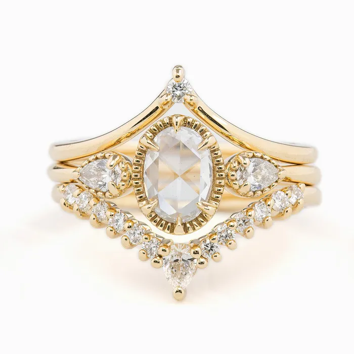 Envero Jewelry Rings Diana Ring 056ct Oval Rose Cut Diamond 14k Yellow Gold One of a kind Envero Jewelry Rings Diana Ring 056ct Oval Rose Cut Diamond 14k Yellow Gold One of a kind
