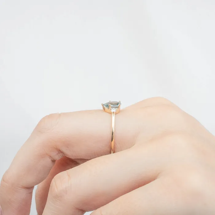 Envero Jewelry Rings Emilie Ring 084ct Pear Cut Blue Montana Sapphire One of a kind Envero Jewelry Rings Emilie Ring 084ct Pear Cut Blue Montana Sapphire One of a kind