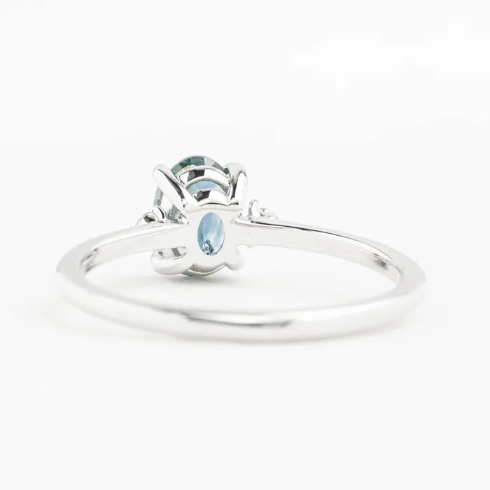 Envero Jewelry Rings Emilie Ring 117ct Blue Montana Sapphire 14K White Gold One of a kind