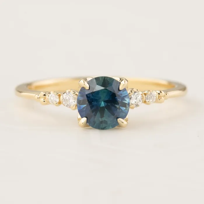 Envero Jewelry Rings Estel Luxe Ring 096ct Teal Blue Montana Sapphire One of a kind Envero Jewelry Rings Estel Luxe Ring 096ct Teal Blue Montana Sapphire One of a kind