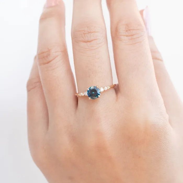 Envero Jewelry Rings Estel Luxe Ring 096ct Teal Blue Montana Sapphire One of a kind Envero Jewelry Rings Estel Luxe Ring 096ct Teal Blue Montana Sapphire One of a kind