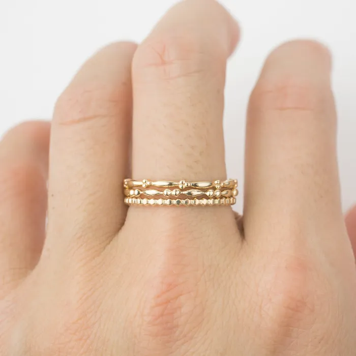 Envero Jewelry Rings Stacking Ring Set of 3
