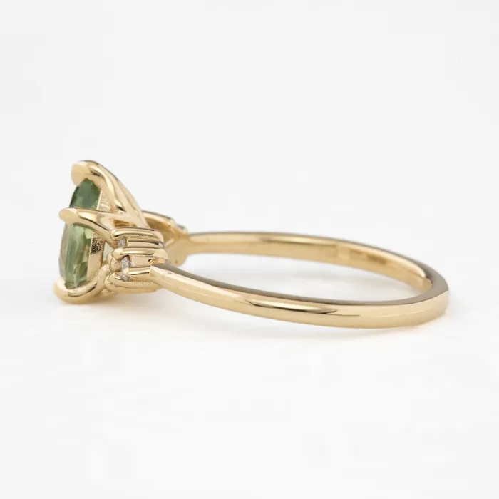 Envero Jewelry Rings Teresa Ring 149ct Light Green Montana Sapphire 14k Yellow Gold One of a kind Envero Jewelry Rings Teresa Ring 149ct Light Green Montana Sapphire 14k Yellow Gold One of a kind