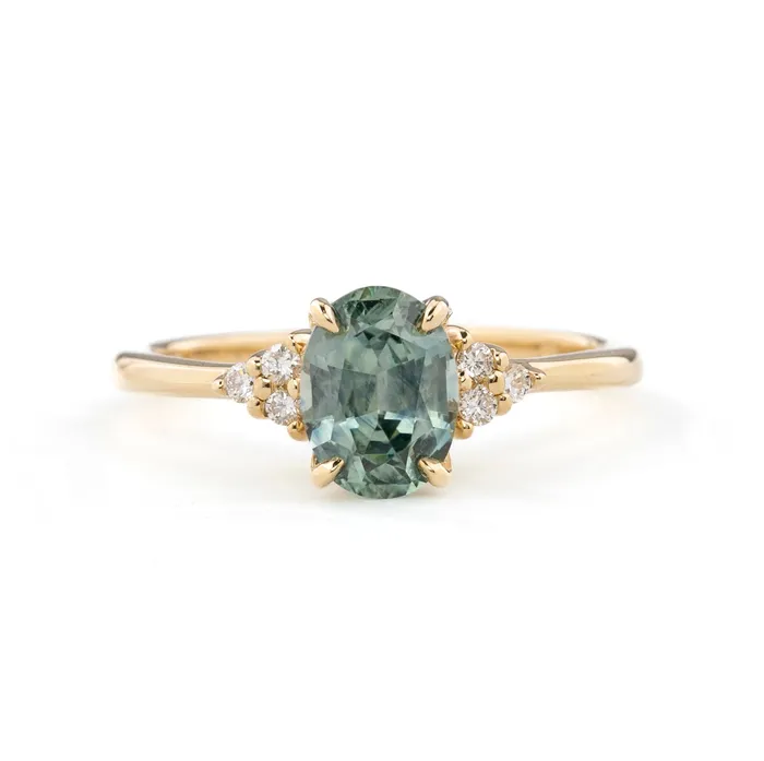 Envero Jewelry Rings Teresa Ring 188ct Blue Green Montana Sapphire 14k Yellow Gold One of a kind Envero Jewelry Rings Teresa Ring 188ct Blue Green Montana Sapphire 14k Yellow Gold One of a kind