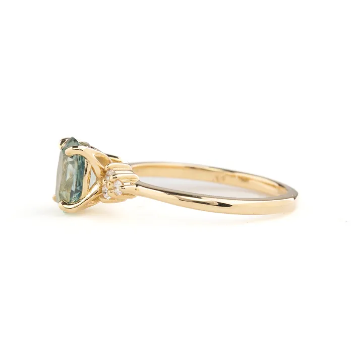 Envero Jewelry Rings Teresa Ring 188ct Blue Green Montana Sapphire 14k Yellow Gold One of a kind Envero Jewelry Rings Teresa Ring 188ct Blue Green Montana Sapphire 14k Yellow Gold One of a kind