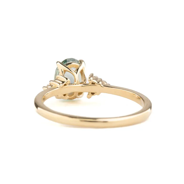 Envero Jewelry Rings Teresa Ring 188ct Blue Green Montana Sapphire 14k Yellow Gold One of a kind Envero Jewelry Rings Teresa Ring 188ct Blue Green Montana Sapphire 14k Yellow Gold One of a kind