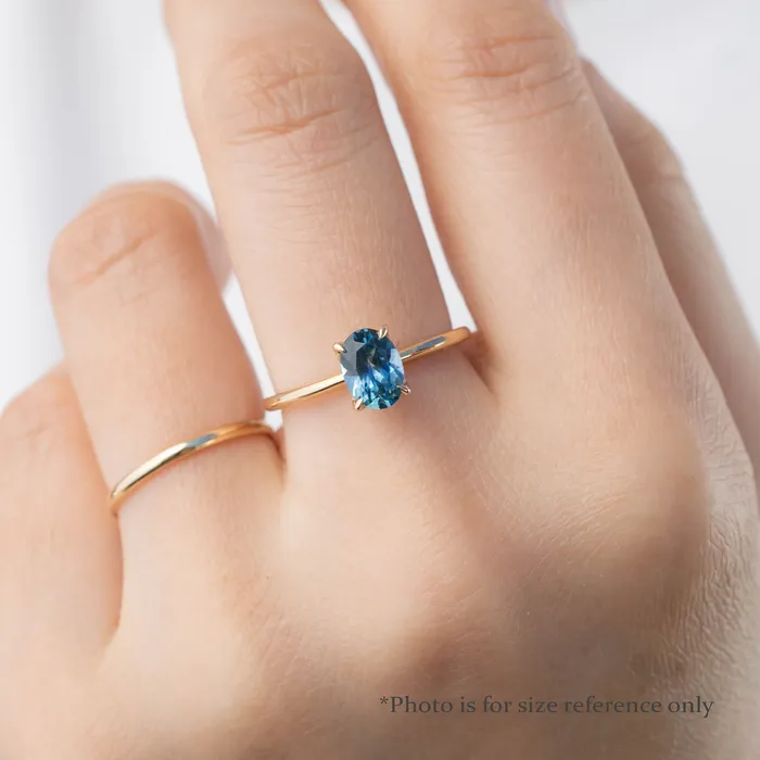 Envero Jewelry Sara Ring 082ct Blue Green Montana Sapphire 14K Yellow Gold One of a kind Rings Envero Jewelry Sara Ring 082ct Blue Green Montana Sapphire 14K Yellow Gold One of a kind Rings