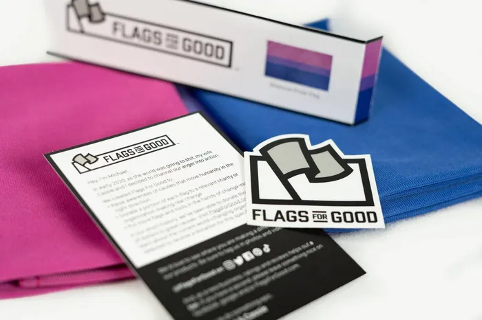 Flags For Good Earrings Bisexual Bi Pride Flag