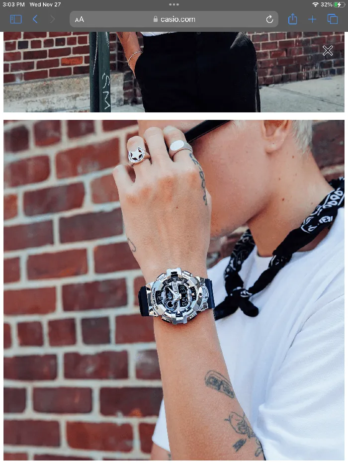 GSHOCK Earrings GSHOCK GSTEEL 700 SERIES GM7001A