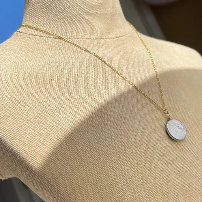 HeidiJHale Designs Necklaces Make Waves Like The Moon 14K Goldfilled Freshwater Gray Pearl Necklace HeidiJHale Designs Necklaces Make Waves Like The Moon 14K Goldfilled Freshwater Gray Pearl Necklace