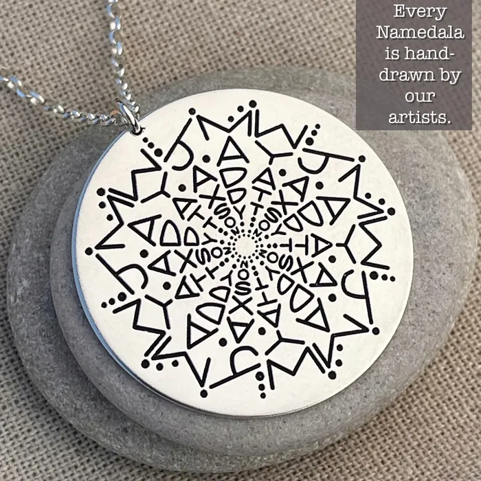 HeidiJHale Necklaces NEW Limited Edition 3 Name Namedala Mandala Name Necklace HeidiJHale Necklaces NEW Limited Edition 3 Name Namedala Mandala Name Necklace