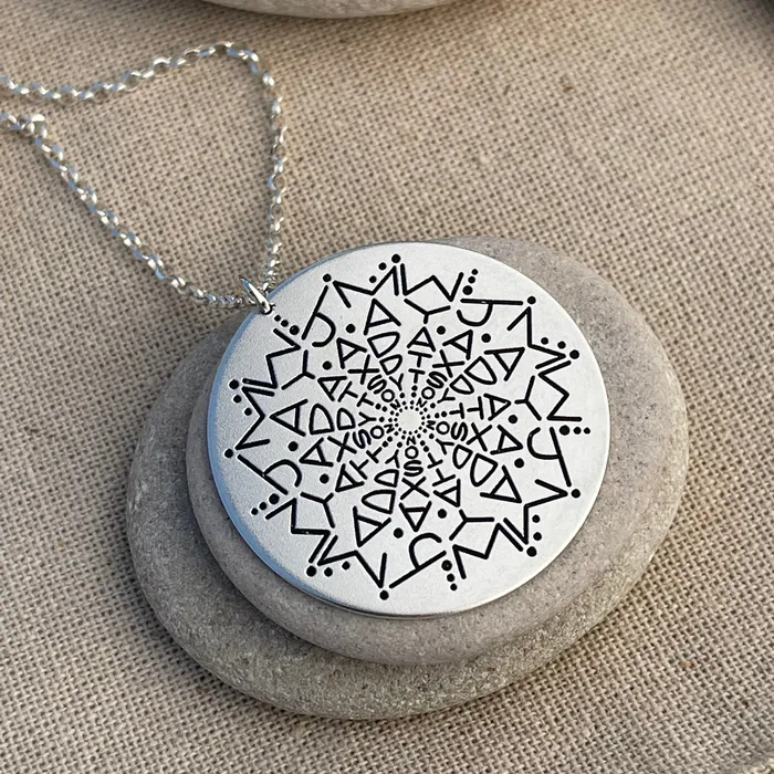 HeidiJHale Necklaces NEW Limited Edition 3 Name Namedala Mandala Name Necklace