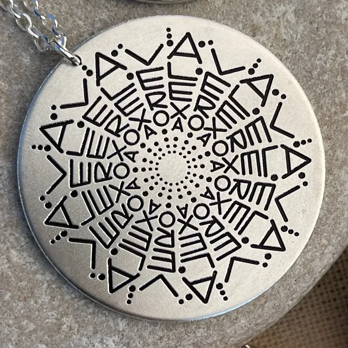 HeidiJHale Necklaces NEW Limited Edition 3 Name Namedala Mandala Name Necklace