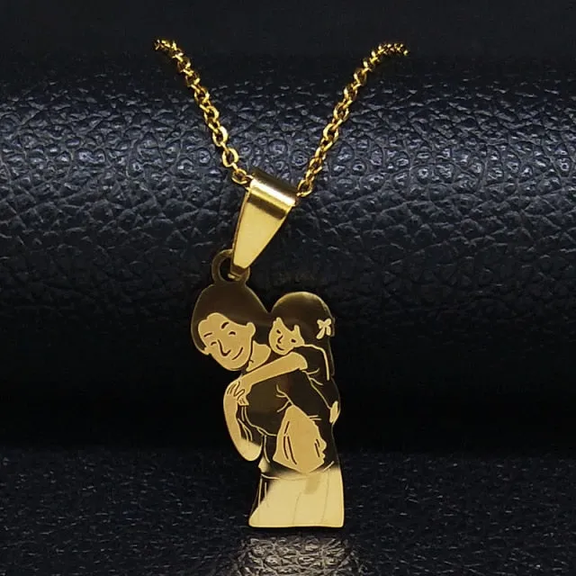 Juzan Jewelry Necklaces Mom Daughter Necklace