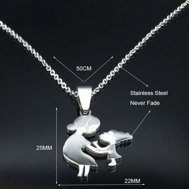 Juzan Jewelry Necklaces Mom Daughter Necklace