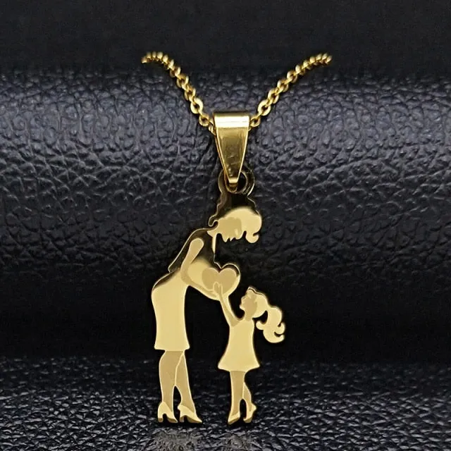 Juzan Jewelry Necklaces Mom Daughter Necklace