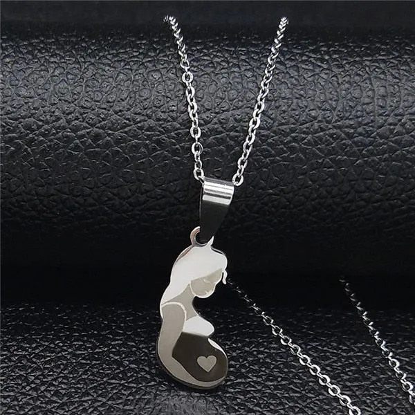 Juzan Jewelry Necklaces Mom Daughter Necklace