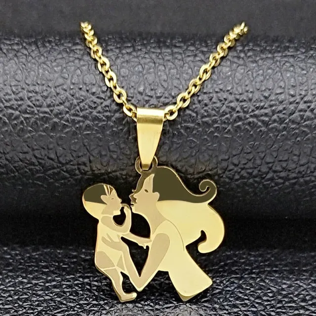 Juzan Jewelry Necklaces Mom Daughter Necklace
