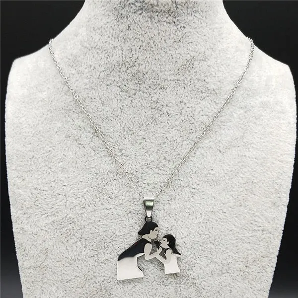 Juzan Jewelry Necklaces Mom Daughter Necklace